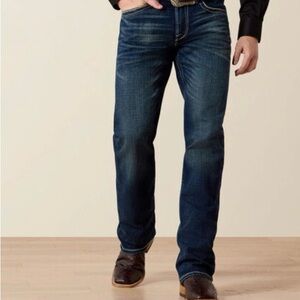 Ariat Men's Dark Blue Straight Jeans 38x32 FR